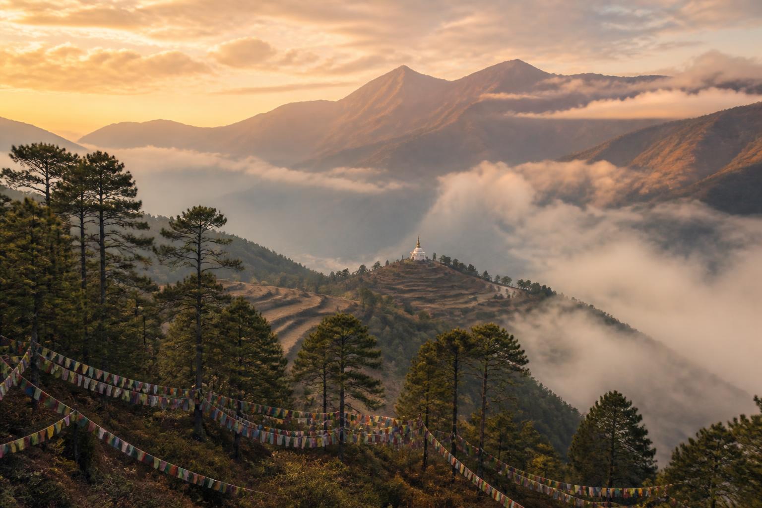 Bhutanese Himalayan landscape