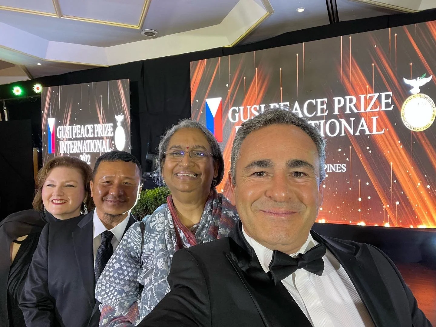 Gusi Peace Prize laureate moment