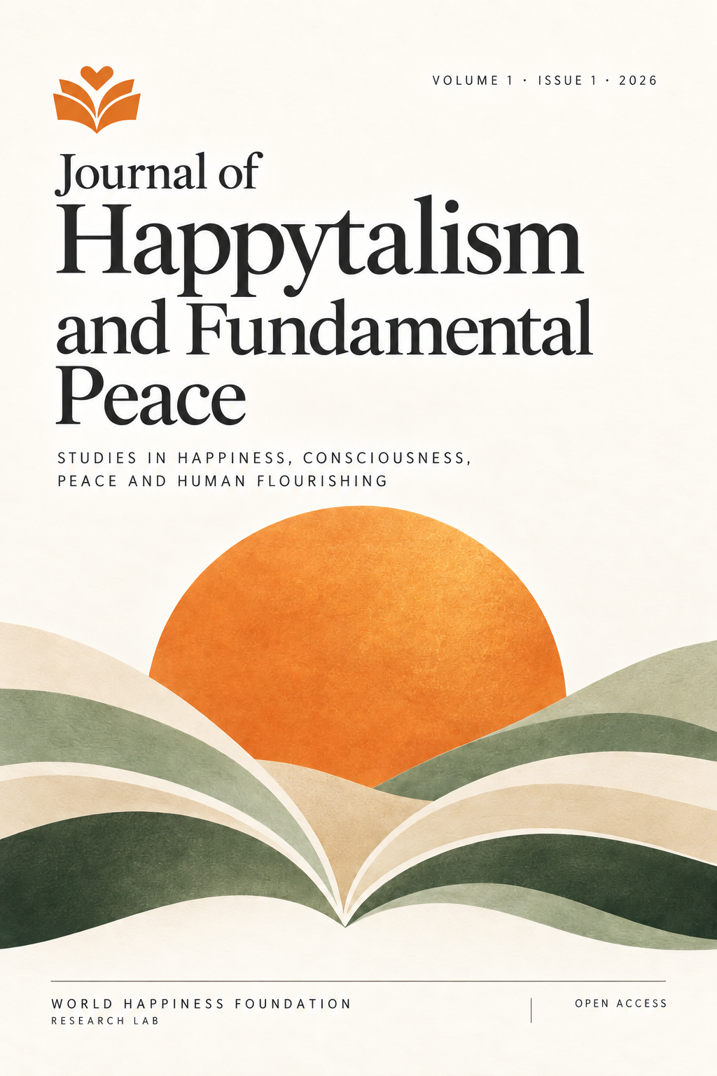 Cover of the Journal of Happytalism and Fundamental Peace, Volume 1, Issue 1 (2026)