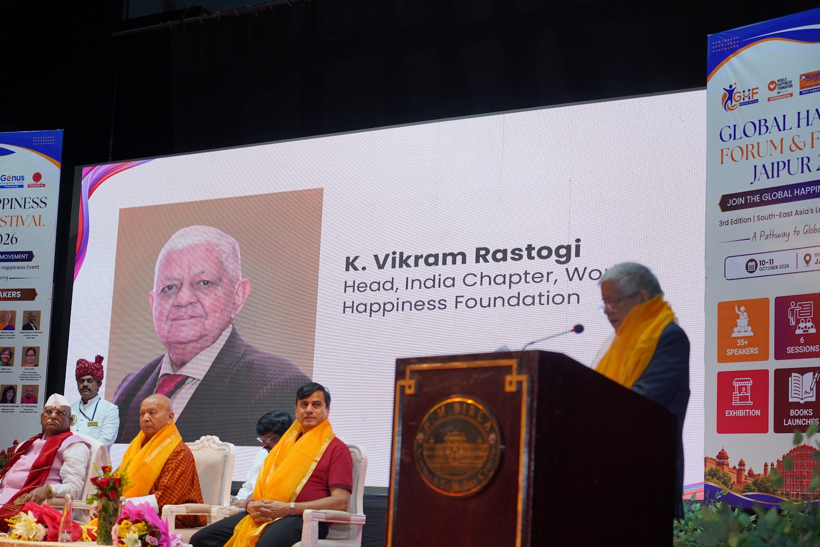 K. Vikram Rastogi, responsable del Capítulo India de la WHF, abre el foro