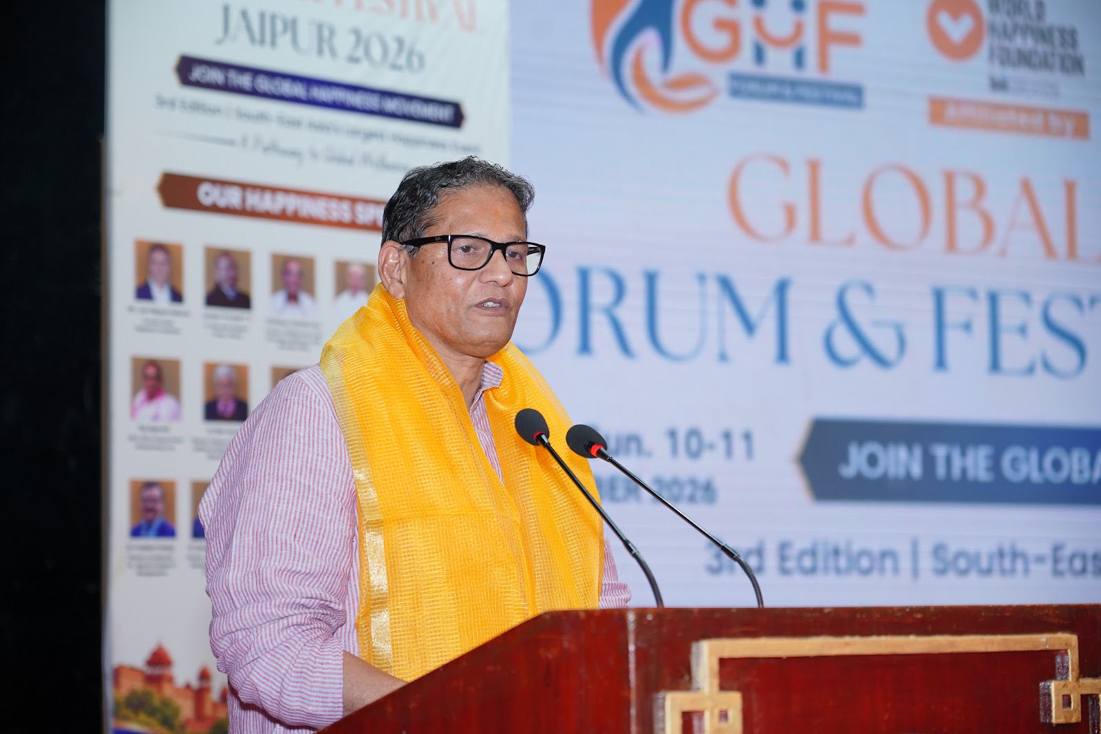 El alcalde Sunil Kothari, Jaipur Municipal Corporation, pronuncia el discurso de clausura